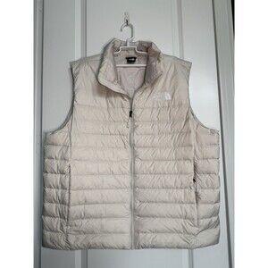 The North Face 550 Mens XLarge Cream Full Zip Goose Down Puffer Vest‎ Versatile